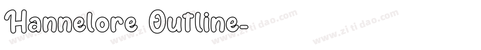 Hannelore Outline字体转换